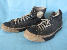 Vintage Original Spalding Canvas Basketball Shoes/Sneakers. 1940's -50's Punk 
