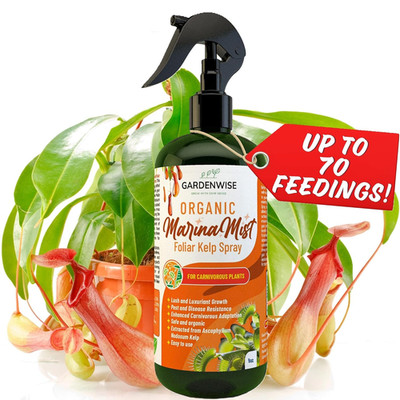 GARDENWISE 100% Organic Marina Mist Carnivorous Plant Food | Liquid Kelp Foliar