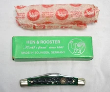 Hen & Rooster Solingen 364C-JGB 4-Blade Knife Jade Green Bone