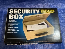 Vintage MMF Industries Combination Lock Cash Box Sand