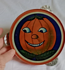 RARE Antique Vintage Halloween Tambourine Noisemaker JOL Face Kirchhof (?) 1920s