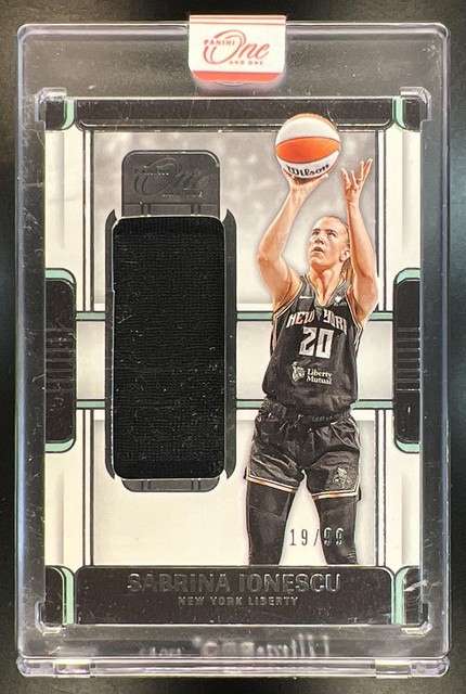 2025 Panini One and One WNBA #MB-SI Sabrina Ionescu Patch #19/99 Liberty L883