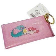Disney Little Mermaid Ariel Clear Pouch with Charm Unused