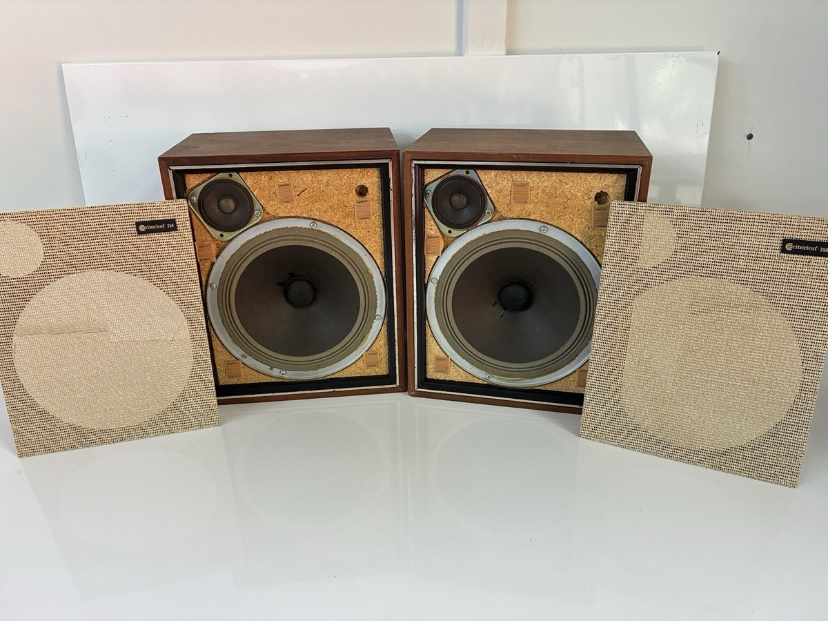 Vintage Criterion 25A Japan Speakers 99-0225WX 8 OHMS Work