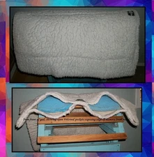 Western Saddle Pad, Toklat Wool Back with Memory Foam Panels