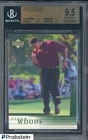 #1 2001 Upper Deck Golf #1 Tiger Woods RC Rookie BGS 9.5 GEM MINT