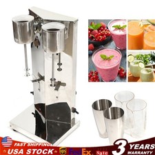 Commercial Milkshake Maker Machine Ice Cream Mixer Smoothie Frappe Double Head