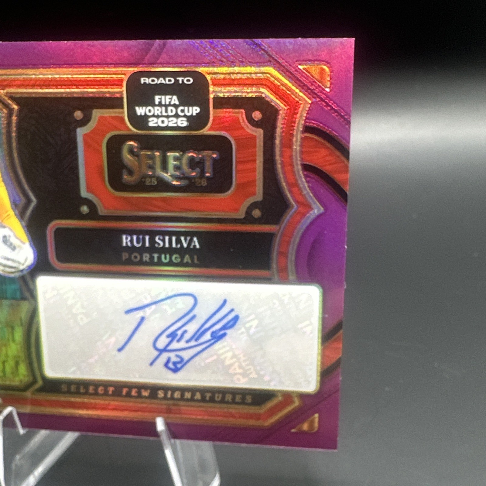 Panini Select World Cup Rui Silva Portugal Signatures Purple Auto /49 view 2