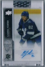 2021-22 UPPER DECK CLEAR CUT RC AUTO GABRIEL FORTIER TAMPA BAY LIGHTNING #CC-GF