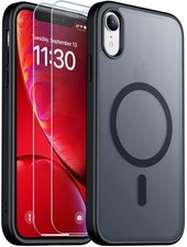 SPIDERCASE Designed for iPhone XR Case, Magnetic 6.1", Black