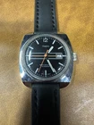 Vintage 1970’s Timex Automatic Black Dial Date Cushion / TV Case Watch Ref.47671