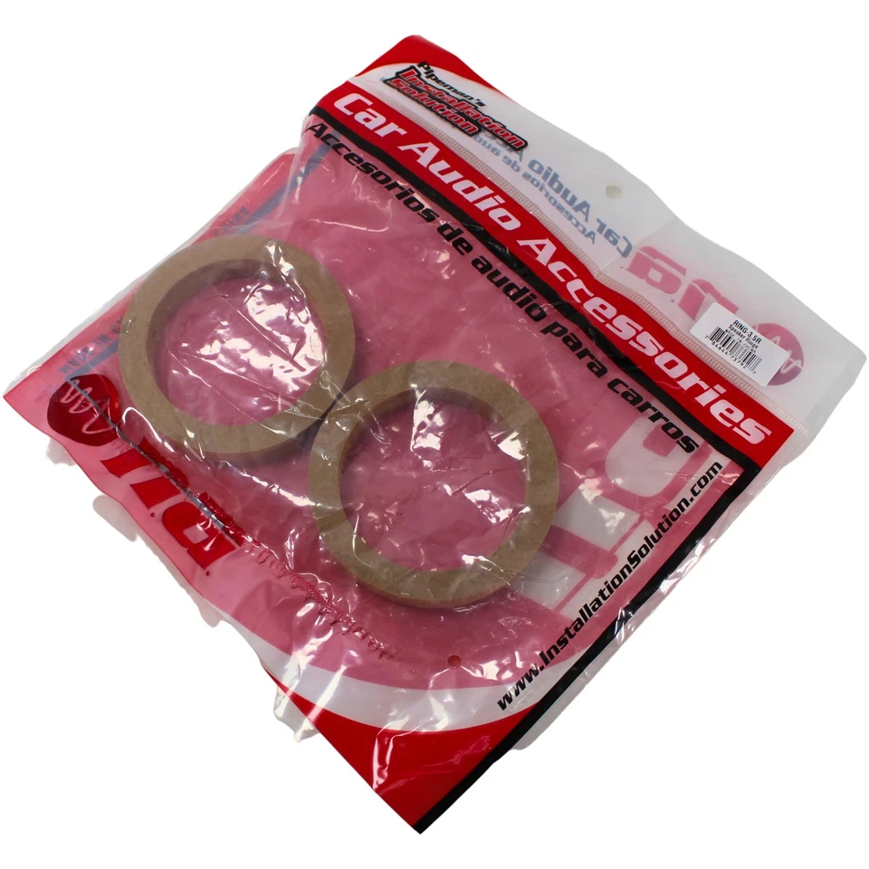 Par de anillos de madera espaciadores de 1/2" de diámetro de 3,5" solución de instalación de pipetas Foto 2 de 3