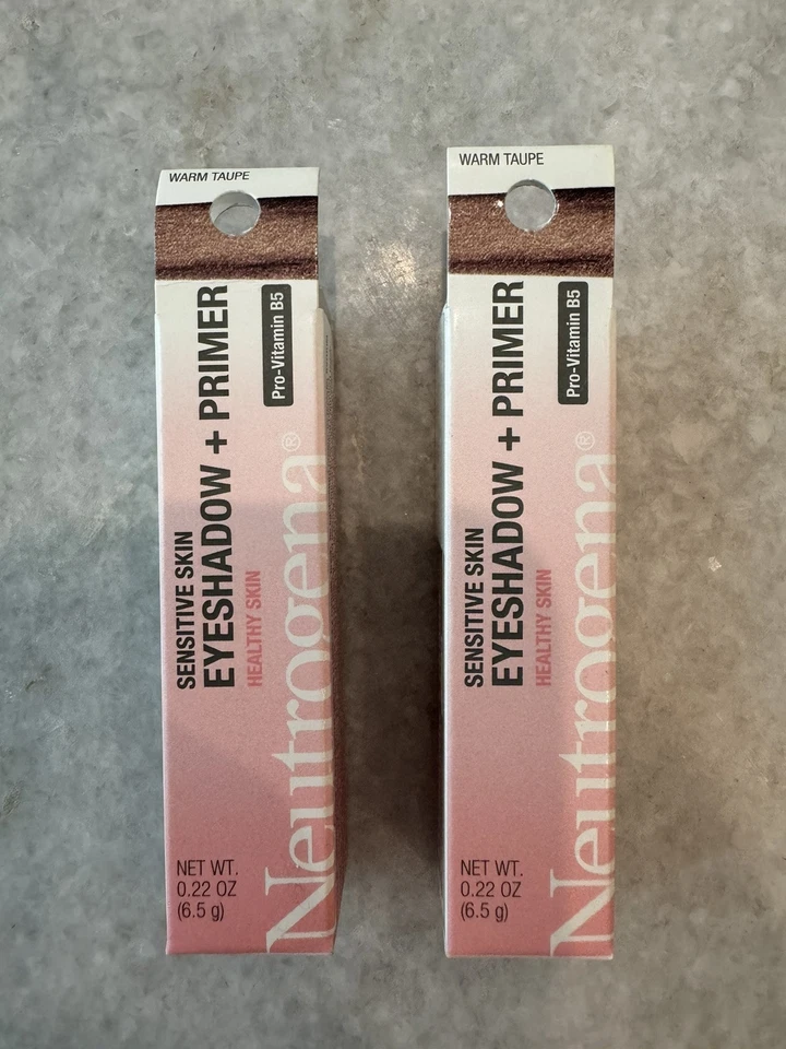 Neutrogena Sensitive Skin Eyeshadow + Primer - Warm Taupe .22oz X 2 - NEW - Image 2 of 4