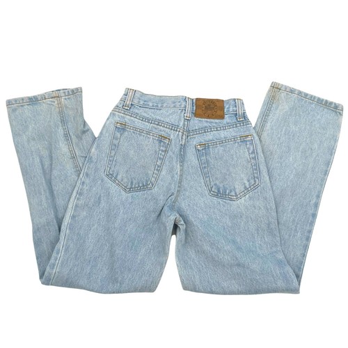 Vintage 90s Brittania Jeans Unisex Kids Size 12 Blue High Waist Rise Tapered Leg