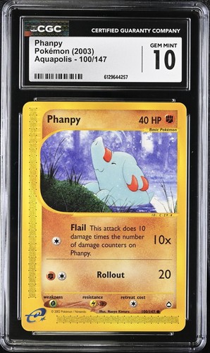 Phanpy graded CGC 10 for sale on eBay