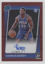 2021 Donruss Optic Rated Rookie Choice Prizm Signatures Charles Bassey Auto 0u1n