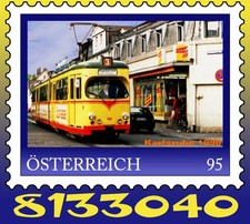 Österreich  Personalisierte Marke "Straßenbahn Karlsruhe"