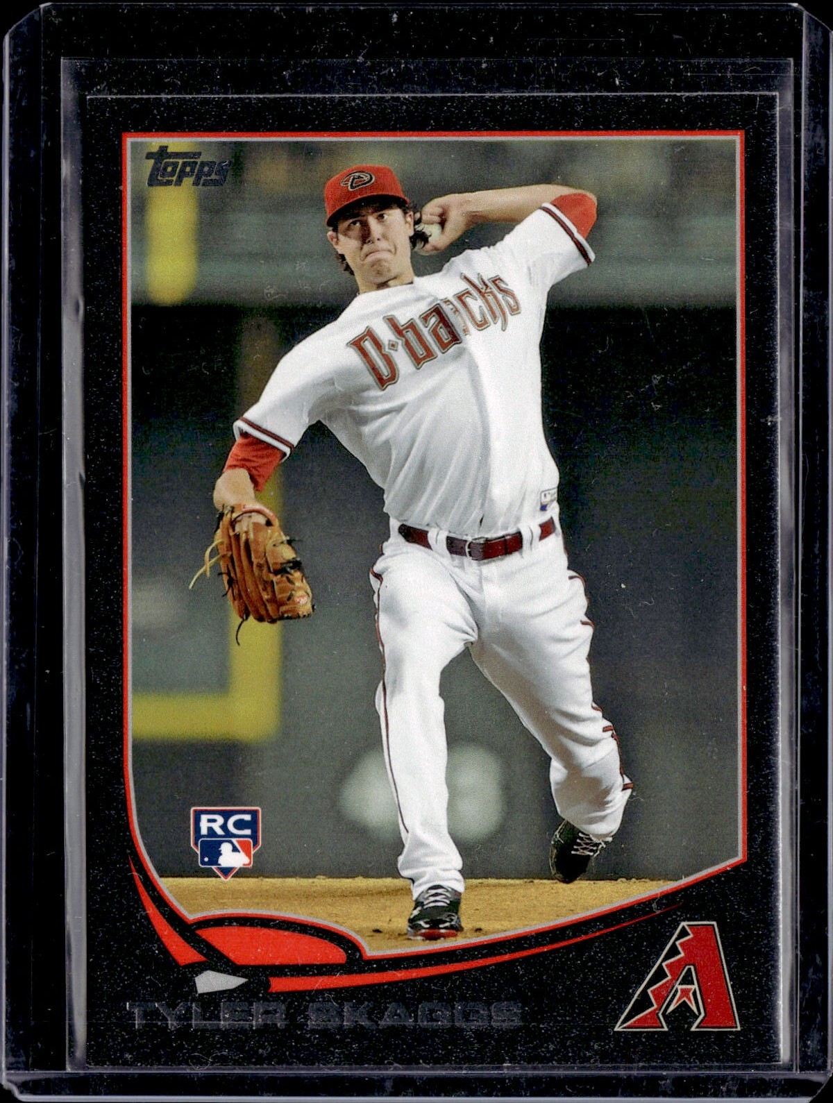 2013 TOPPS BLACK PARALLEL #173 TYLER SKAGGS ROOKIE CARD RIP FIRST SERIAL #01/62