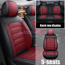 For Honda Ridgeline 2006-2025 Car Seat Cover Full Set Leather 5-seat Front Rear