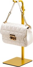 Purse Holder Handbag Display Stand: Gold Hanger Rack for Bags, Purses, and Wr...