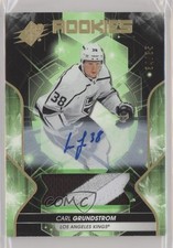 2019-20 SPx Rookies Premium Material Autos /35 Carl Grundstrom #75 Auto ev1