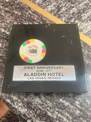 $500  1977 ALADDIN LAS VEGAS CASINO