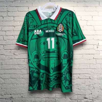 Mexico 1998/1999 World Cup Home Jersey - Cuauhtémoc Blanco #11 | eBay