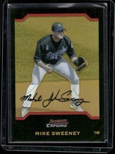 2004 Bowman Chrome Mike Sweeney Royals Gold Refractor Card No. 70 #29/50 SP!
