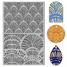 1pc Laserable Rubber for Stamp Engraving Machines Crafts Shell Shape 100x65x3mm