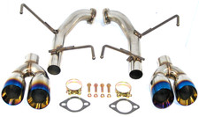 Burn Style Stainless Axle Back Muffler Exhaust For Subaru Wrx Sti 15-21