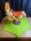 Vintage Fisher-Price Zebra Go Baby Bounce & Spin Ride-On with Lights/Sounds — photo 1
