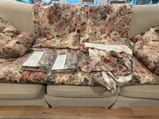 CROSCILL Cotswold Queen Comforter Bed Skirt Pillows Shams Valences Bolsters Set