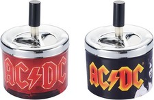 DREHASCHENBECHER AC/DC Ø9,5cm aus Metall Aschenbecher Windaschenbecher Ascher 50