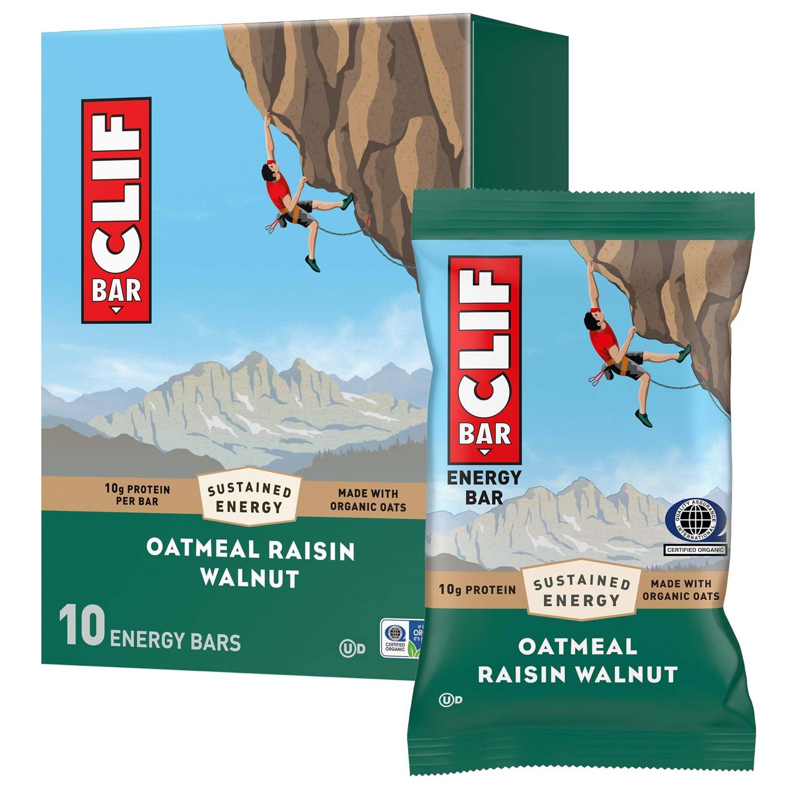 - Energy Protein Bars - Oatmeal Raisin Walnut - Made with Organic Oats - Ener...