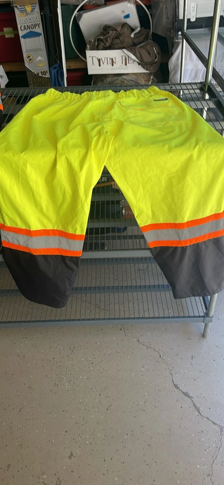 Holmes Workwear Men’s XL Rain Jacket and Pants- High Visibility image 5