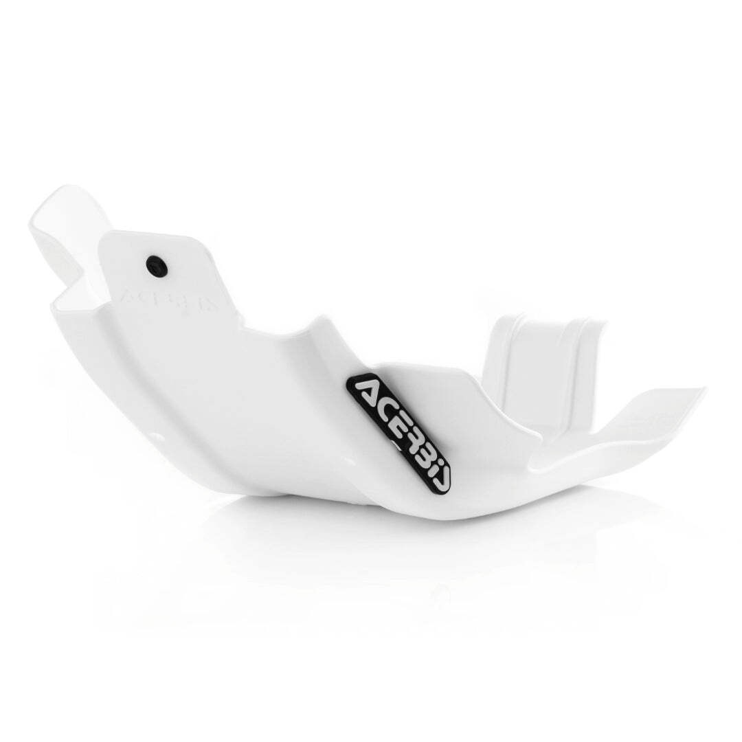 KTM EXC-F 250 EXCF 2017 - 2019 ACERBIS PLASTIC SKID GLIDE PLATE SUMP GUARD WHITE - Image 2