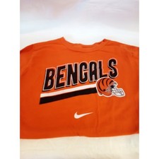 Nike Cincinnati Bengals NFL Orange Youth T-Shirt "The Nike Tee" Size L 14-16
