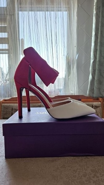 Women Aquazzura Heels Multicolor Leather 40