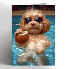  Cockapoo birthday card Cockapoo Love, cockapoo greeting card, dog, funny
