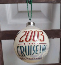 Rare 2003 DISNEY CRUISE LINE 5 Years of Magic Captain Mickey Mouse Xmas Ornament