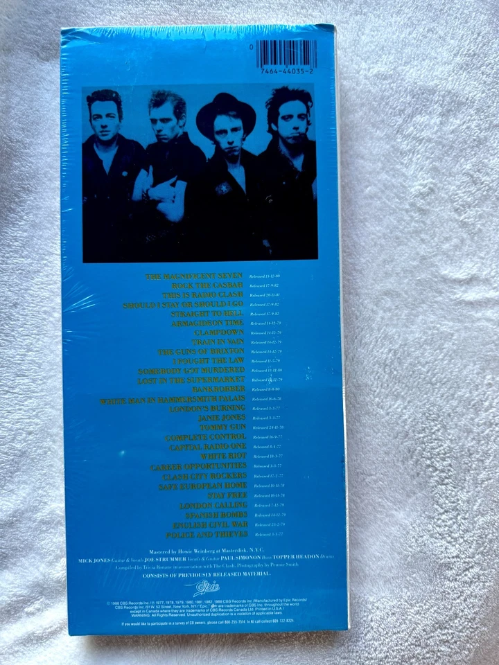 THE STORY OF CLASH 2 CD SEALED BOX SET VOLUME 1 BLUE COVER ORIGINAL 1988 PROMO - Image 2 of 4