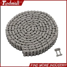 Findmall 10 Feet #40-2 Double Strand Roller Chain Includes 2 Master Links