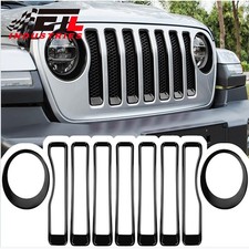 Fits 2018-2025 Jeep wrangler JL Sports Front Grille Insert Cover Trim it