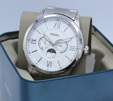 Fossil Flynn Silver Chronograph Multifunction BQM7088 Men's Watch