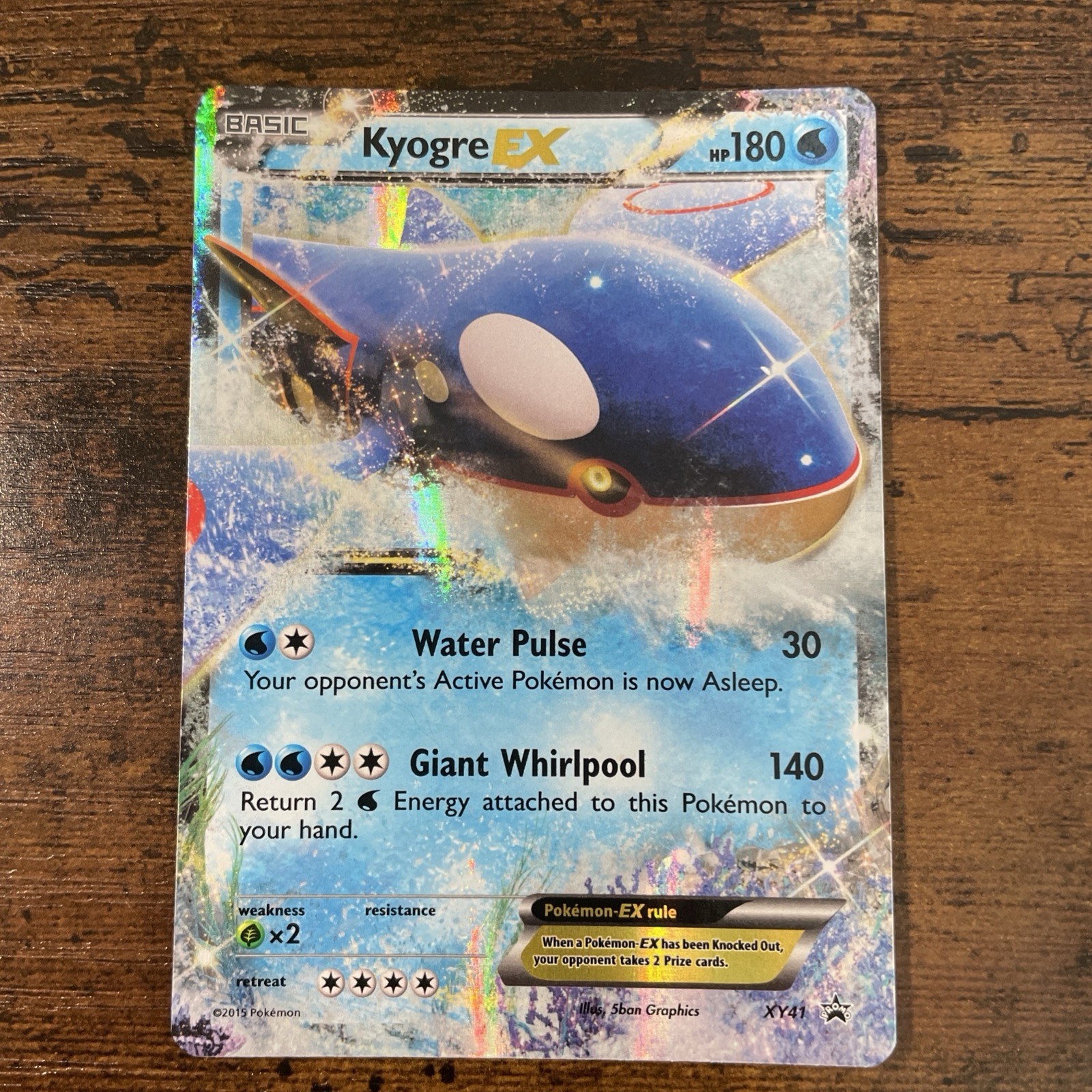 Pokémon TCG Kyogre EX Black Star Promos XY41 Holo Promo