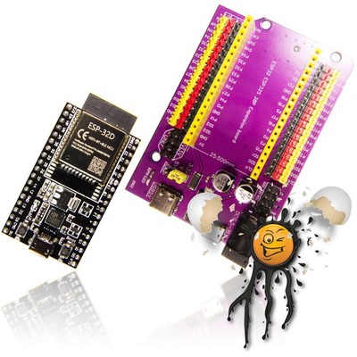 ESP32-DevKitC V4 ESP32-D 38Pin WROOM32 USB-Micro CH9102 32Mb/4MB Adapter Board