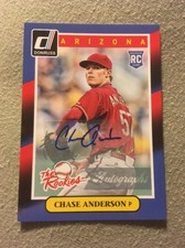 Chase Anderson 2014 The Rookies AUTOGRAPH #100 RC AU Arizona Diamondbacks