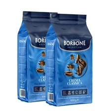 Caffè Borbone Crema Classica Whole Coffee Beans, 2 × 1 kg  