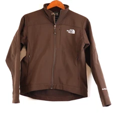 The North Face Apex Bionic Softshell Brown Jacket Full Zip Insulated Women's XS