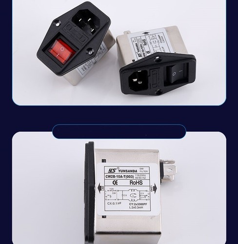 IEC power filter anti-interference 220V product socket fuse switch 3-in-1 purifi - Picture 6 of 18